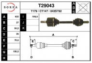 Вал EAI T29043