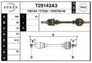 Вал EAI T29143A3