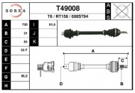 Вал EAI T49008