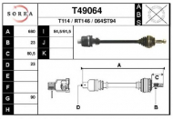Вал EAI T49064