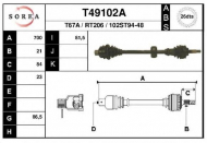 Вал EAI T49102A