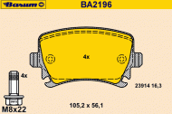 Комплект тормозных колодок BARUM BA2196