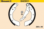 Комлект тормозных накладок BARUM BAE5011