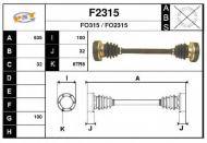 Вал SNRA F2315