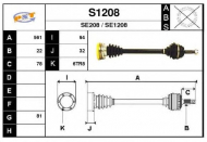 Вал SNRA S1208