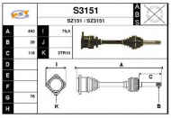 Вал SNRA S3151