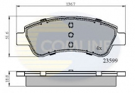 Комплект тормозных колодок COMLINE CBP01525