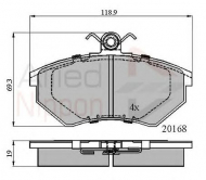 Комплект тормозных колодок COMLINE ADB0511