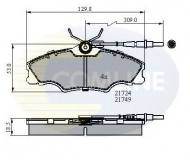 Комплект тормозных колодок COMLINE CBP1433