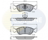 Комплект тормозных колодок COMLINE CBP01007