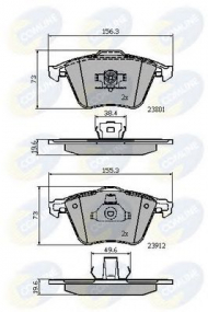 Комплект тормозных колодок COMLINE CBP01752