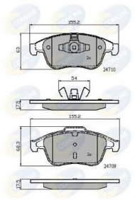 Комплект тормозных колодок COMLINE CBP02001