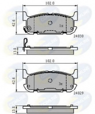 Комплект тормозных колодок COMLINE CBP31521