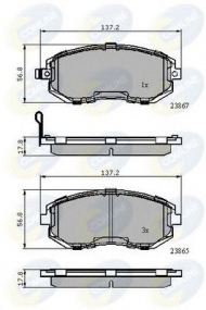 Комплект тормозных колодок COMLINE CBP31760