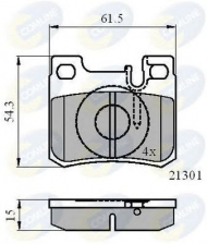 Комплект тормозных колодок COMLINE CBP01067