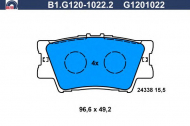Комплект тормозных колодок GALFER B1.G120-1022.2