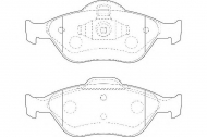 Комплект тормозных колодок WAGNER WBP23202A
