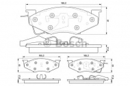 Комплект тормозных колодок BOSCH 0 986 424 271