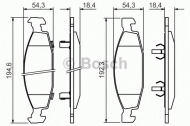 Комплект тормозных колодок BOSCH 0 986 424 666