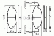 Комплект тормозных колодок BOSCH 0 986 460 953