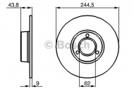 Тормозной диск BOSCH 0 986 478 052