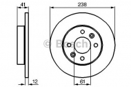 Тормозной диск BOSCH 0 986 478 105