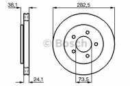 Тормозной диск BOSCH 0 986 478 109