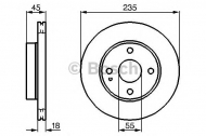 Тормозной диск BOSCH 0 986 478 241