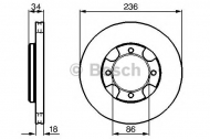 Тормозной диск BOSCH 0 986 478 277