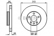 Тормозной диск BOSCH 0 986 478 296