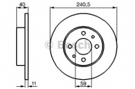 Тормозной диск BOSCH 0 986 478 342