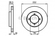 Тормозной диск BOSCH 0 986 478 364