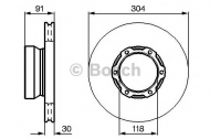Тормозной диск BOSCH 0 986 478 406