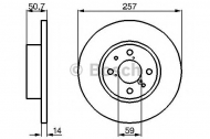 Тормозной диск BOSCH 0 986 478 517