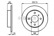Тормозной диск BOSCH 0 986 478 564