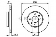 Тормозной диск BOSCH 0 986 478 598