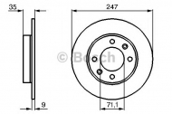 Тормозной диск BOSCH 0 986 478 608