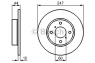 Тормозной диск BOSCH 0 986 478 729
