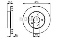 Тормозной диск BOSCH 0 986 478 772