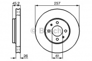 Тормозной диск BOSCH 0 986 478 835