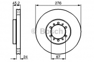 Тормозной диск BOSCH 0 986 478 844