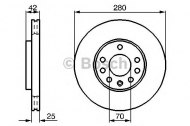 Тормозной диск BOSCH 0 986 478 883