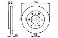 Тормозной диск BOSCH 0 986 478 990