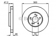 Тормозной диск BOSCH 0 986 479 032