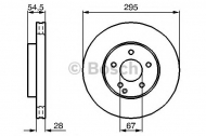 Тормозной диск BOSCH 0 986 479 039
