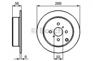 Тормозной диск BOSCH 0 986 479 087