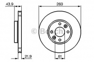 Тормозной диск BOSCH 0 986 479 103