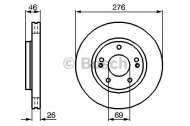Тормозной диск BOSCH 0 986 479 124