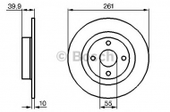 Тормозной диск BOSCH 0 986 479 128