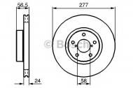 Тормозной диск BOSCH 0 986 479 147
